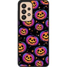 Samsung Galaxy A33 5G Case Hülle - Silikon schwarz Halloween 2024 rainbow pumpkins