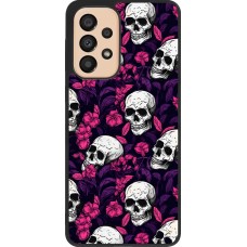 Samsung Galaxy A33 5G Case Hülle - Silikon schwarz Halloween 2024 romantic skulls