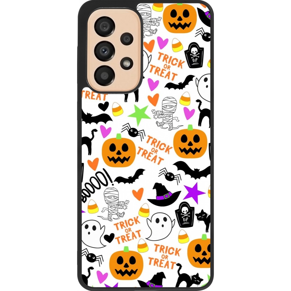 Samsung Galaxy A33 5G Case Hülle - Silikon schwarz Halloween 2024 trick or treat