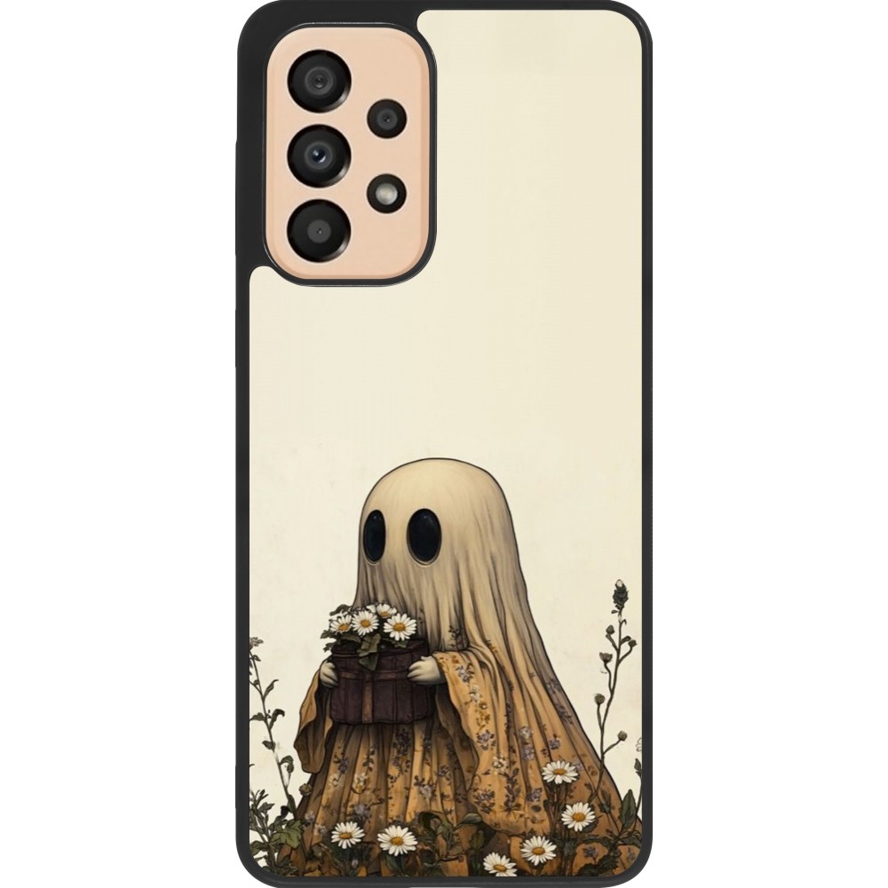 Coque Samsung Galaxy A33 5G - Silicone rigide noir Halloween 2025 Ghost gardener