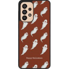Coque Samsung Galaxy A33 5G - Silicone rigide noir Halloween 2025 Pattern of ghosts