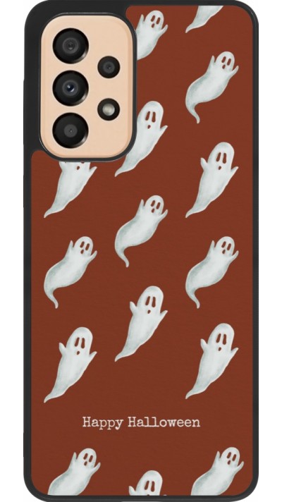 Coque Samsung Galaxy A33 5G - Silicone rigide noir Halloween 2025 Pattern of ghosts