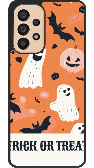 Coque Samsung Galaxy A33 5G - Silicone rigide noir Halloween 2025 Trick or treat