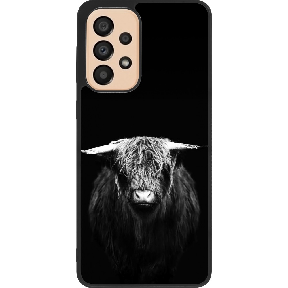 Samsung Galaxy A33 5G Case Hülle - Silikon schwarz Highland calf black