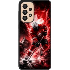 Samsung Galaxy A33 5G Case Hülle - Silikon schwarz Hockey World Championship Player