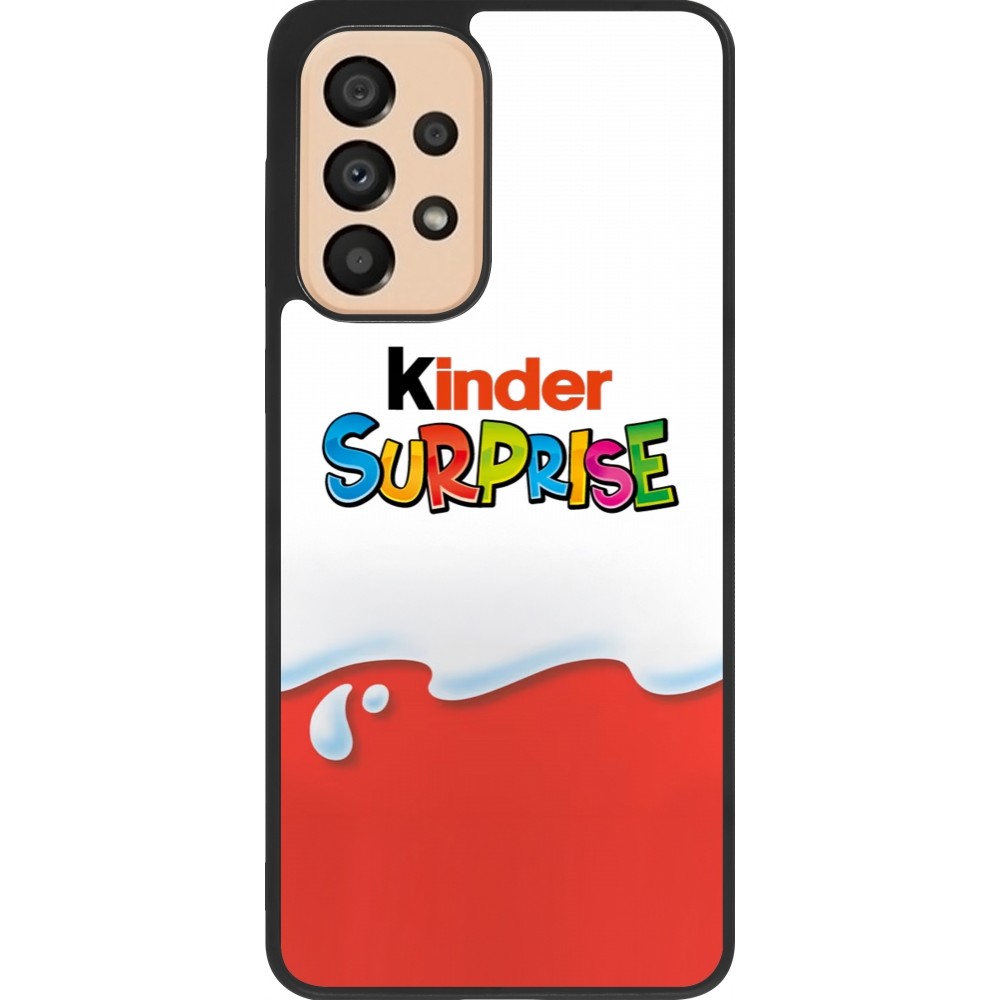 Samsung Galaxy A33 5G Case Hülle - Silikon schwarz Kinder Surprise