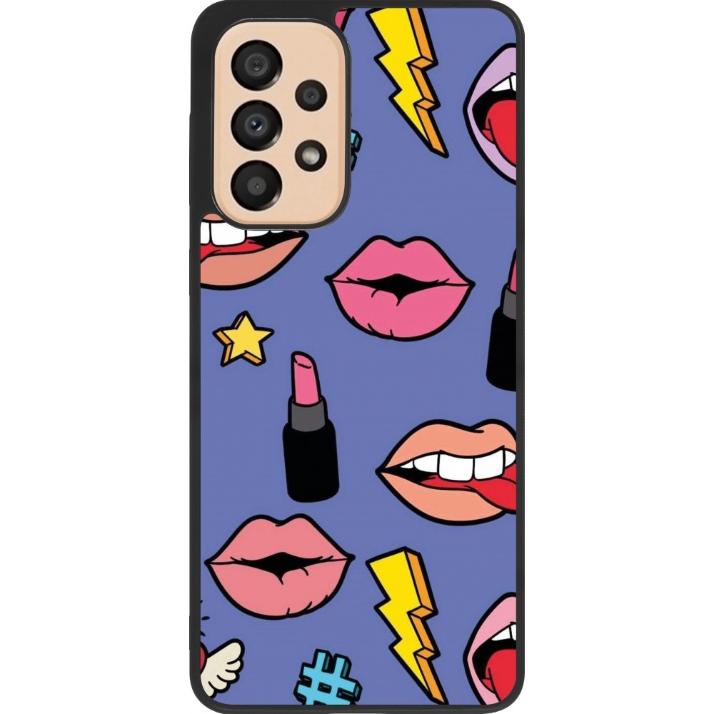 Samsung Galaxy A33 5G Case Hülle - Silikon schwarz Lips and lipgloss