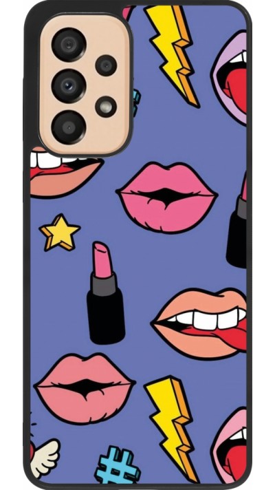 Coque Samsung Galaxy A33 5G - Silicone rigide noir Lips and lipgloss