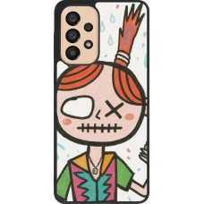 Samsung Galaxy A33 5G Case Hülle - Silikon schwarz Little Girl Sketch