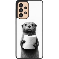 Samsung Galaxy A33 5G Case Hülle - Silikon schwarz Otter Toilettenpapier