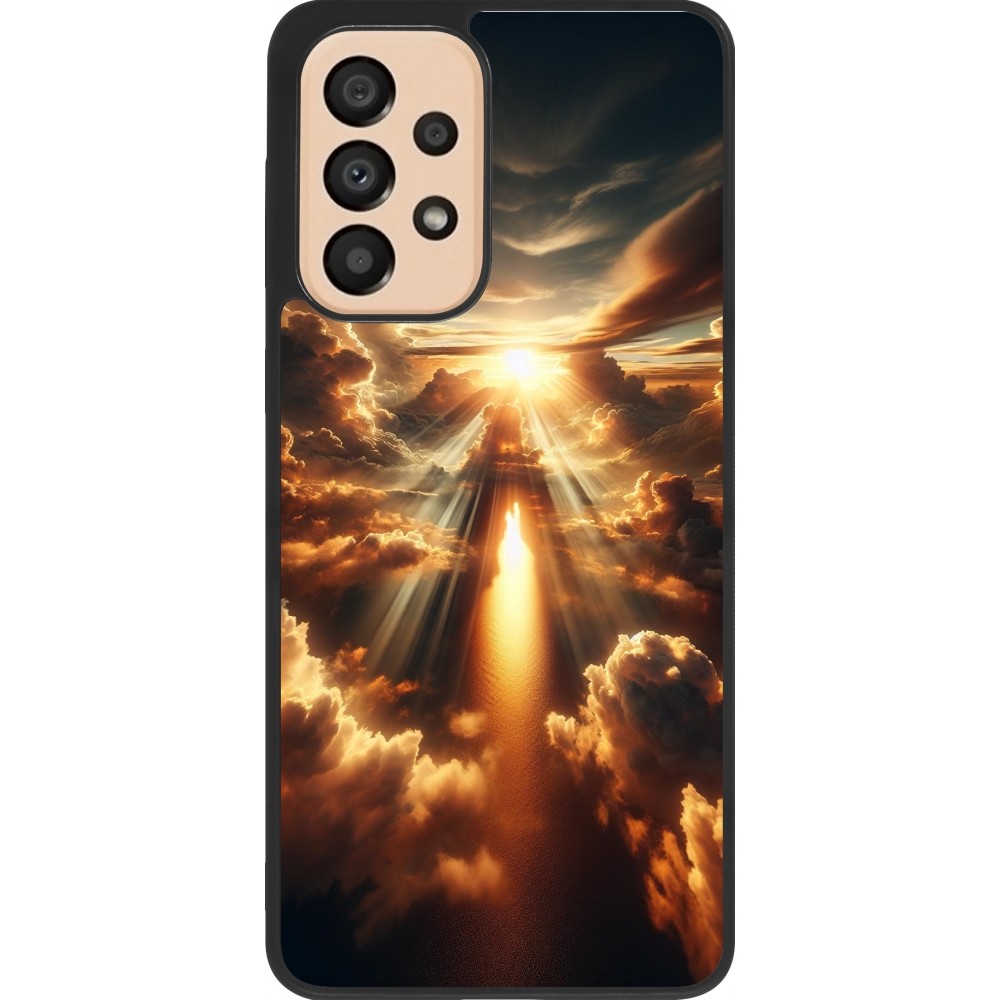 Samsung Galaxy A33 5G Case Hülle - Silikon schwarz Himmelsleuchten Zenit