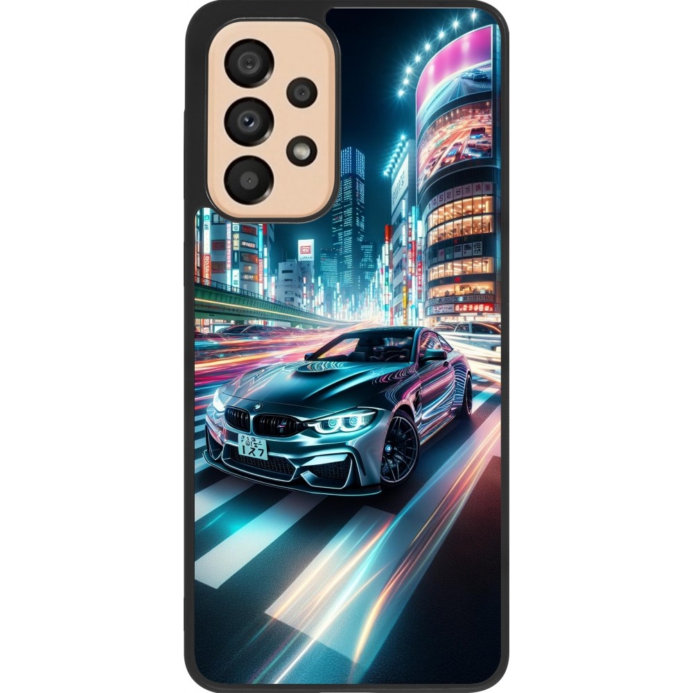 Samsung Galaxy A33 5G Case Hülle - Silikon schwarz BMW M4 Tokio Nacht