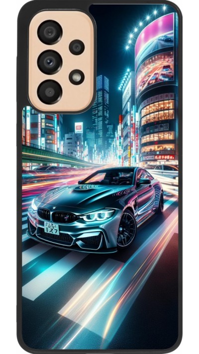 Samsung Galaxy A33 5G Case Hülle - Silikon schwarz BMW M4 Tokio Nacht