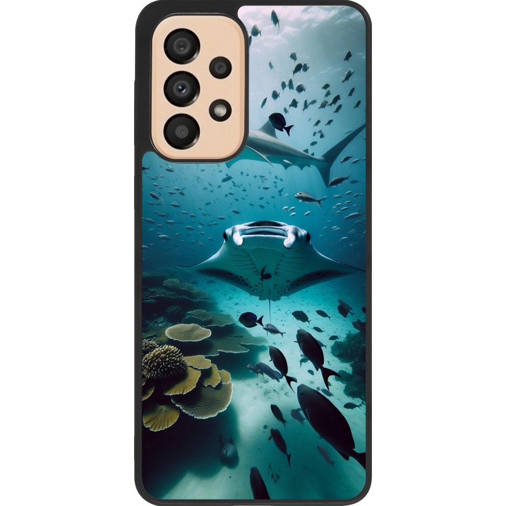 Samsung Galaxy A33 5G Case Hülle - Silikon schwarz Manta Lagune Reinigung