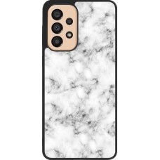 Coque Samsung Galaxy A33 5G - Silicone rigide noir Marble 01