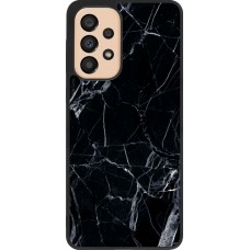 Coque Samsung Galaxy A33 5G - Silicone rigide noir Marble Black 01