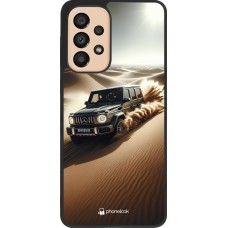 Samsung Galaxy A33 5G Case Hülle - Silikon schwarz Mercedes G Drift Wueste