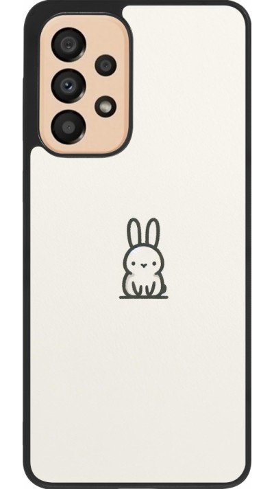 Coque Samsung Galaxy A33 5G - Silicone rigide noir Minimal bunny cutie
