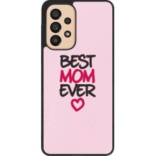 Coque Samsung Galaxy A33 5G - Silicone rigide noir Mom 2023 best Mom ever pink