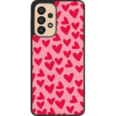 Samsung Galaxy A33 5G Case Hülle - Silikon schwarz Mom 2024 kleine Herzen