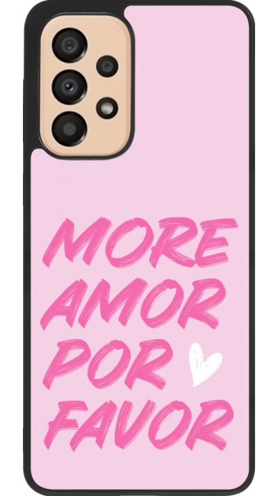Coque Samsung Galaxy A33 5G - Silicone rigide noir More amor porfavor