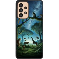 Samsung Galaxy A33 5G Case Hülle - Silikon schwarz Paradies der exotischen Tiere