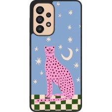 Coque Samsung Galaxy A33 5G - Silicone rigide noir Pink leopard with stars 2026