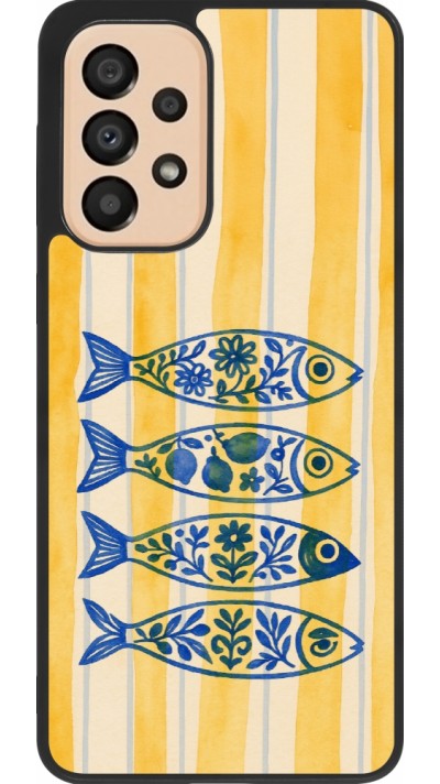 Coque Samsung Galaxy A33 5G - Silicone rigide noir Portuguese fish 2026