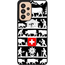 Coque Samsung Galaxy A33 5G - Silicone rigide noir Poya Suisse 1 noir