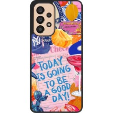 Samsung Galaxy A33 5G Case Hülle - Silikon schwarz Preppy Today is Going to be a good day