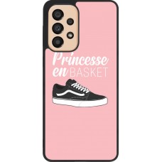 Coque Samsung Galaxy A33 5G - Silicone rigide noir princesse en basket