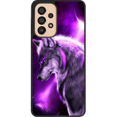 Hülle Samsung Galaxy A33 5G - Silikon schwarz Purple Sky Wolf