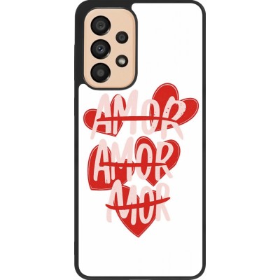 Coque Samsung Galaxy A33 5G - Silicone rigide noir Saint Valentines Day 26 Amor