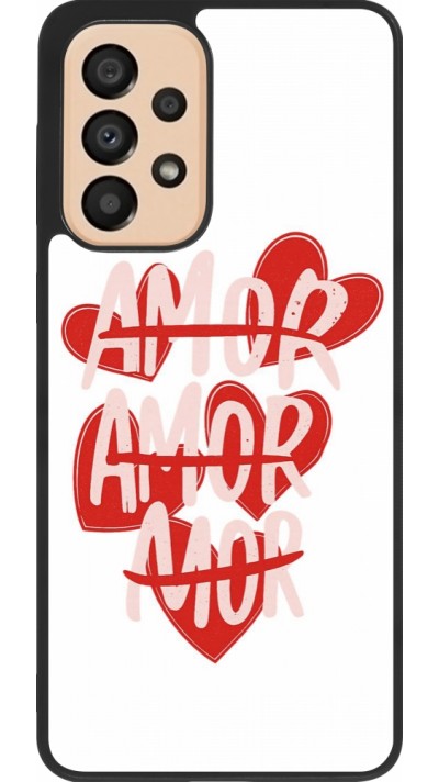Coque Samsung Galaxy A33 5G - Silicone rigide noir Saint Valentines Day 26 Amor