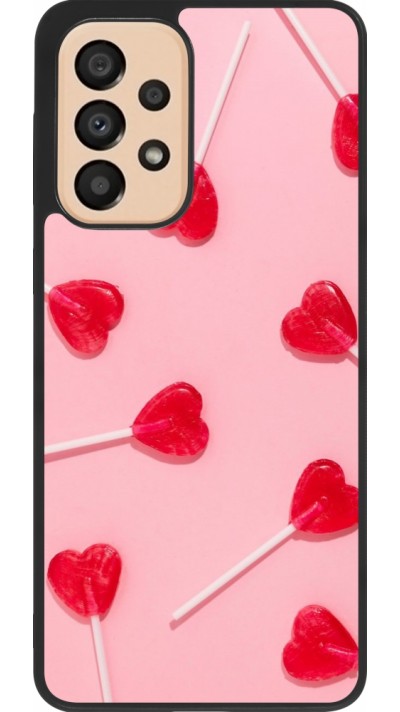 Coque Samsung Galaxy A33 5G - Silicone rigide noir Saint Valentines Day 26 Lollipop