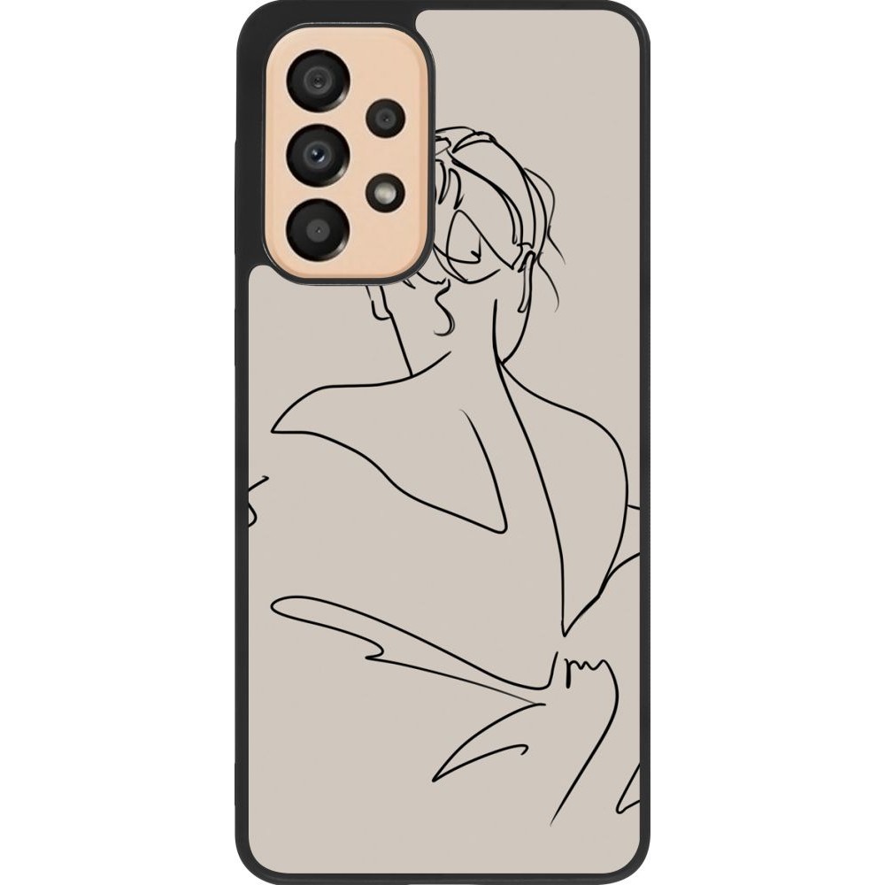Coque Samsung Galaxy A33 5G - Silicone rigide noir Salnikova 05