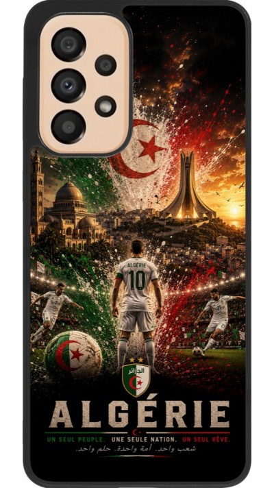 Samsung Galaxy A33 5G Case Hülle - Silikon schwarz Fussball Algerien splash 2026