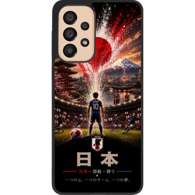 Samsung Galaxy A33 5G Case Hülle - Silikon schwarz Fussball Japan splash 2026