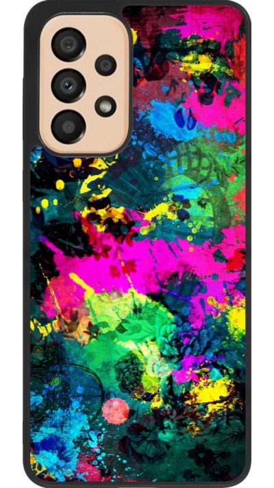 Hülle Samsung Galaxy A33 5G - Silikon schwarz Splash paint