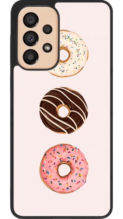 Coque Samsung Galaxy A33 5G - Silicone rigide noir Spring 23 donuts