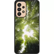 Coque Samsung Galaxy A33 5G - Silicone rigide noir Spring 23 forest blue sky