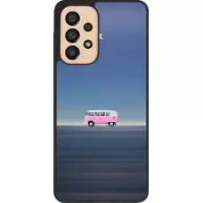 Coque Samsung Galaxy A33 5G - Silicone rigide noir Spring 23 pink bus