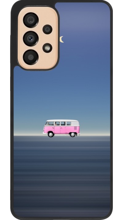 Coque Samsung Galaxy A33 5G - Silicone rigide noir Spring 23 pink bus