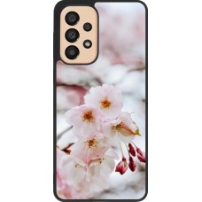 Samsung Galaxy A33 5G Case Hülle - Silikon schwarz Cherry tree Spring 2026