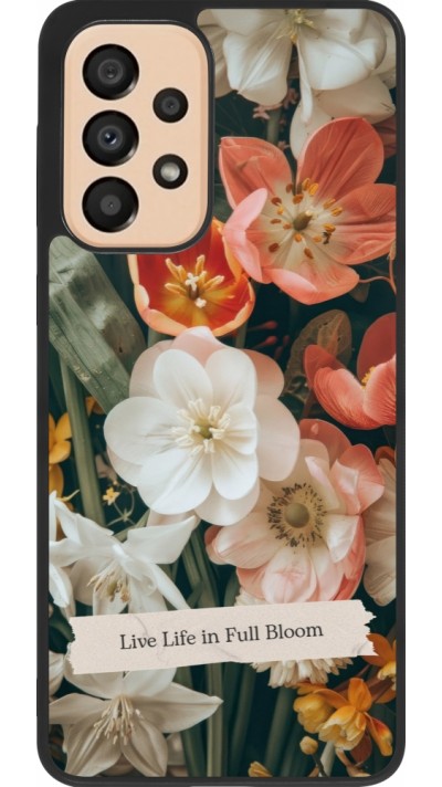 Samsung Galaxy A33 5G Case Hülle - Silikon schwarz Full Bloom Spring 2026