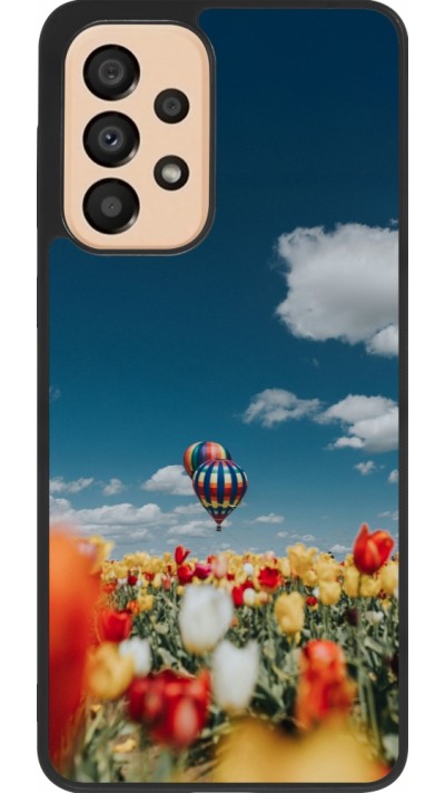 Samsung Galaxy A33 5G Case Hülle - Silikon schwarz Hot air balloon Spring 2026