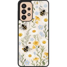 Samsung Galaxy A33 5G Case Hülle - Silikon schwarz Pattern bees Spring 2026