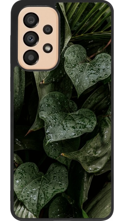 Samsung Galaxy A33 5G Case Hülle - Silikon schwarz Spring 23 fresh plants