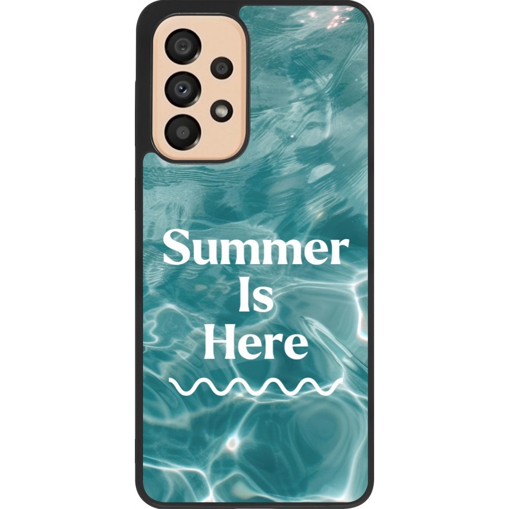 Coque Samsung Galaxy A33 5G - Silicone rigide noir Summer 2025 Summer is here