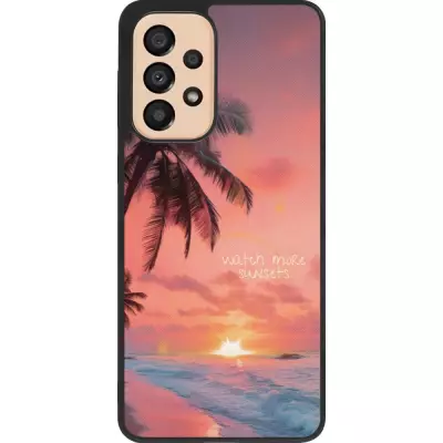 Samsung Galaxy A33 5G Case Hülle - Silikon schwarz Watch more sunsets Summer 2026